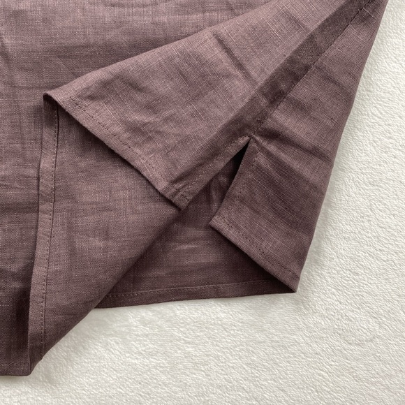 Vivid Linen Spaghetti Strap Ruffled Chest Tank Top/Camisole (Light Brown) *NWOT* - Picture 10 of 15